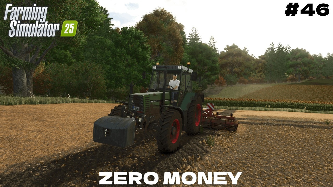 Groot veld ploegen en voor de eerste keer mulchen | ZERO MONEY #46 | farming simulator
