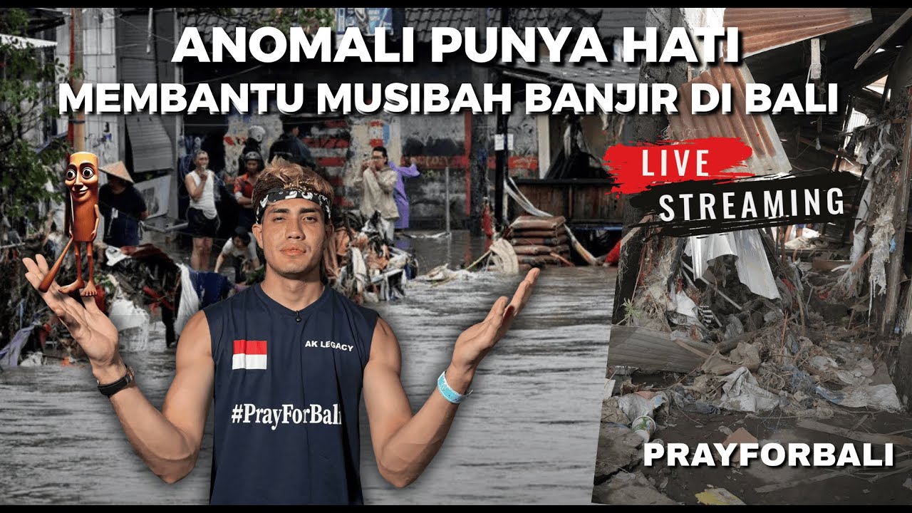 SEHARIAN BANTUIN KORBAN KELUARGA BANJIR BALI 🇮🇩 | Live Show