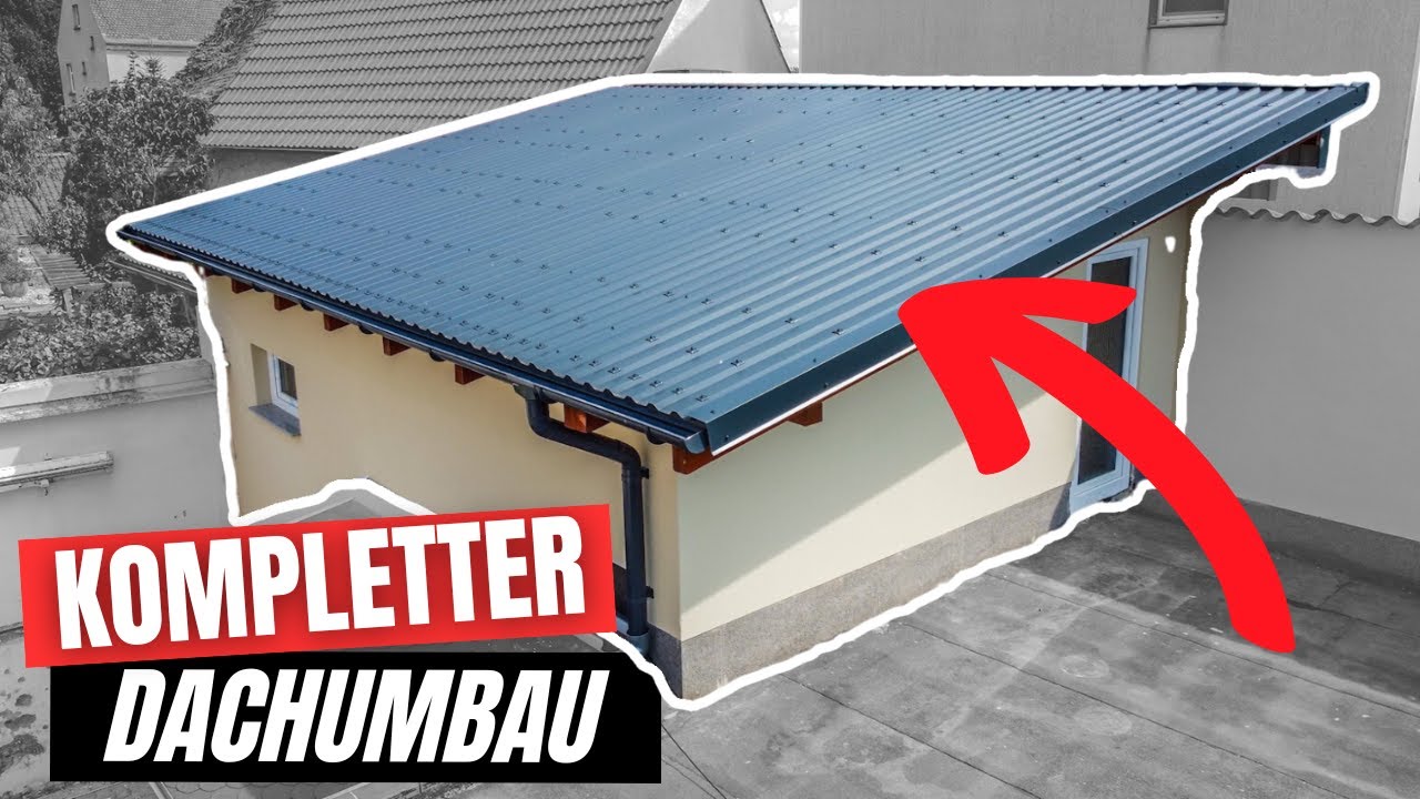 Trapezblech und Dachstuhl selber bauen ⎜ANLEITUNG 🤩