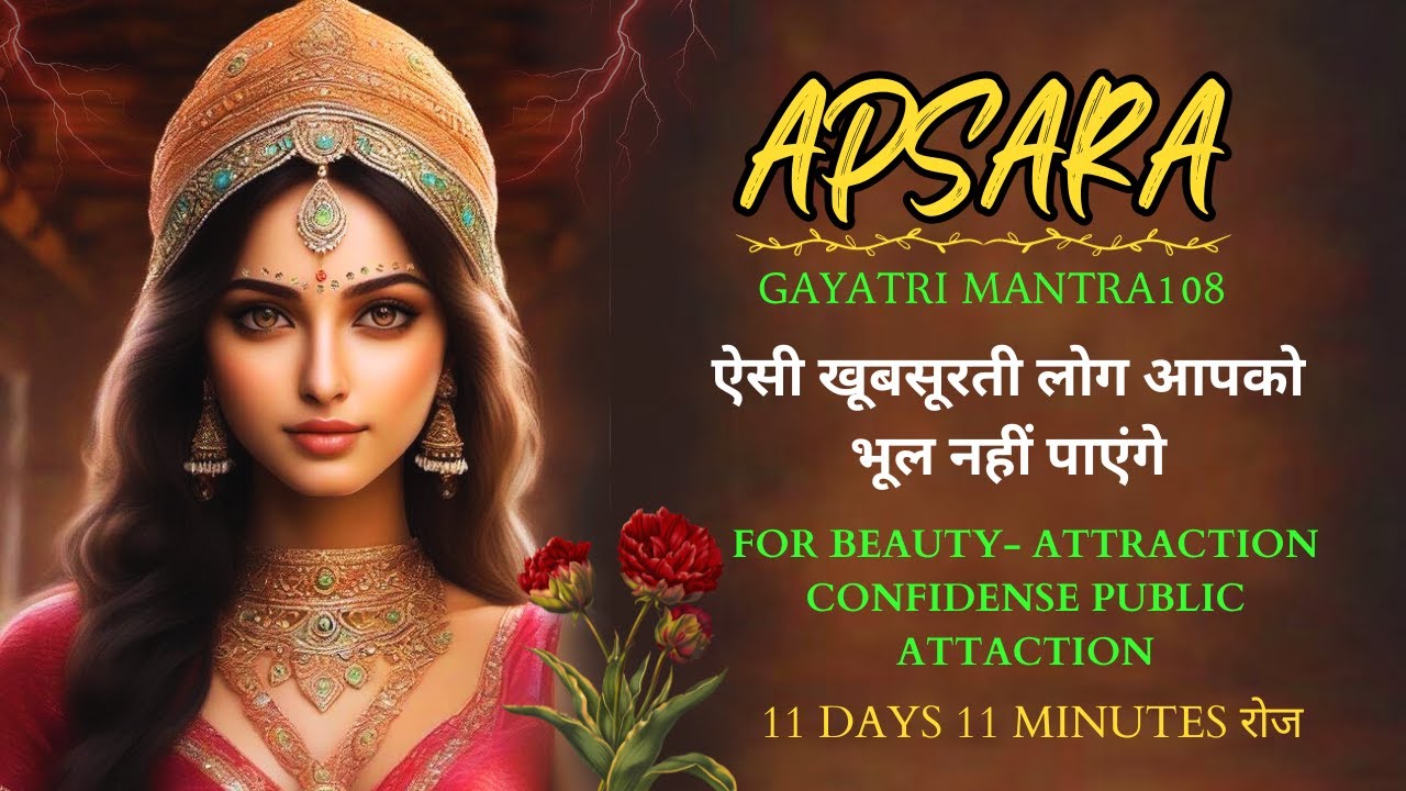 APSARA GAYATRI MANTRA |लोग आपको देखने के लिए पागल हो जाएंगे | FOR BEAUTY- ATTRACTION CONFIDENSE