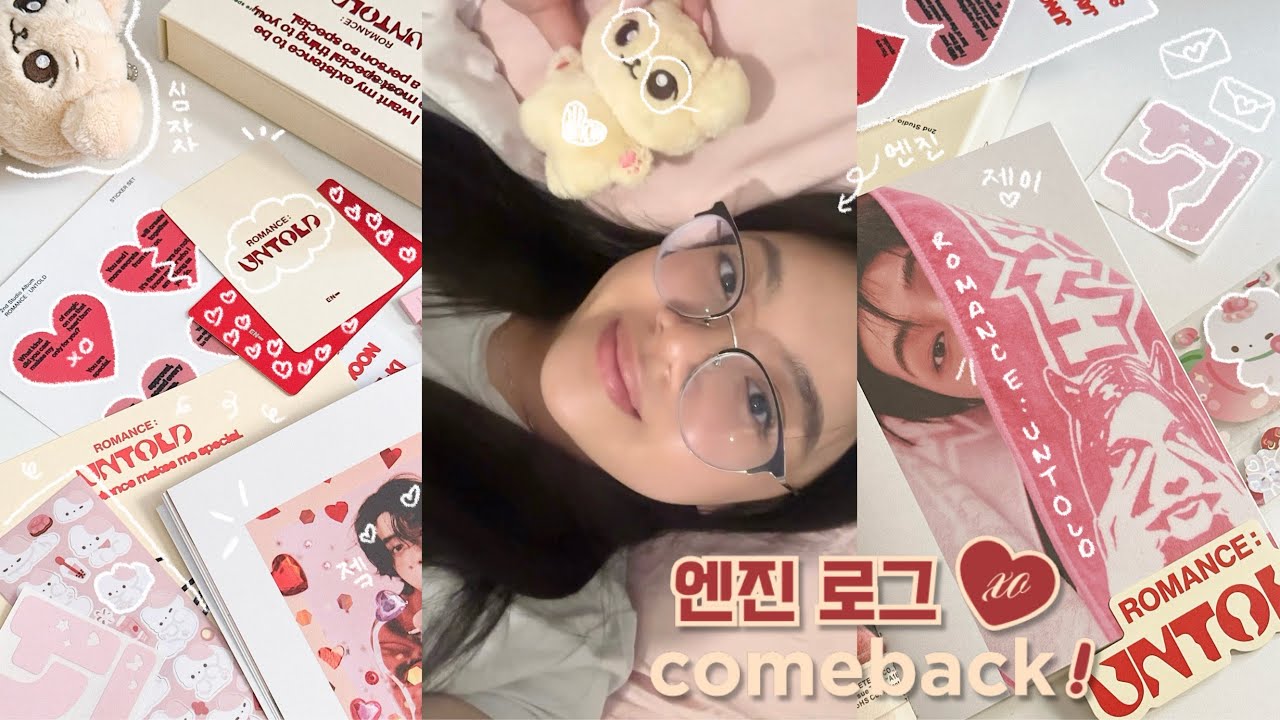 engene log ⟡ enha comeback vlog !! (ft. xo signed album unboxing & kpopnara pop-up) 💌🤲🏻