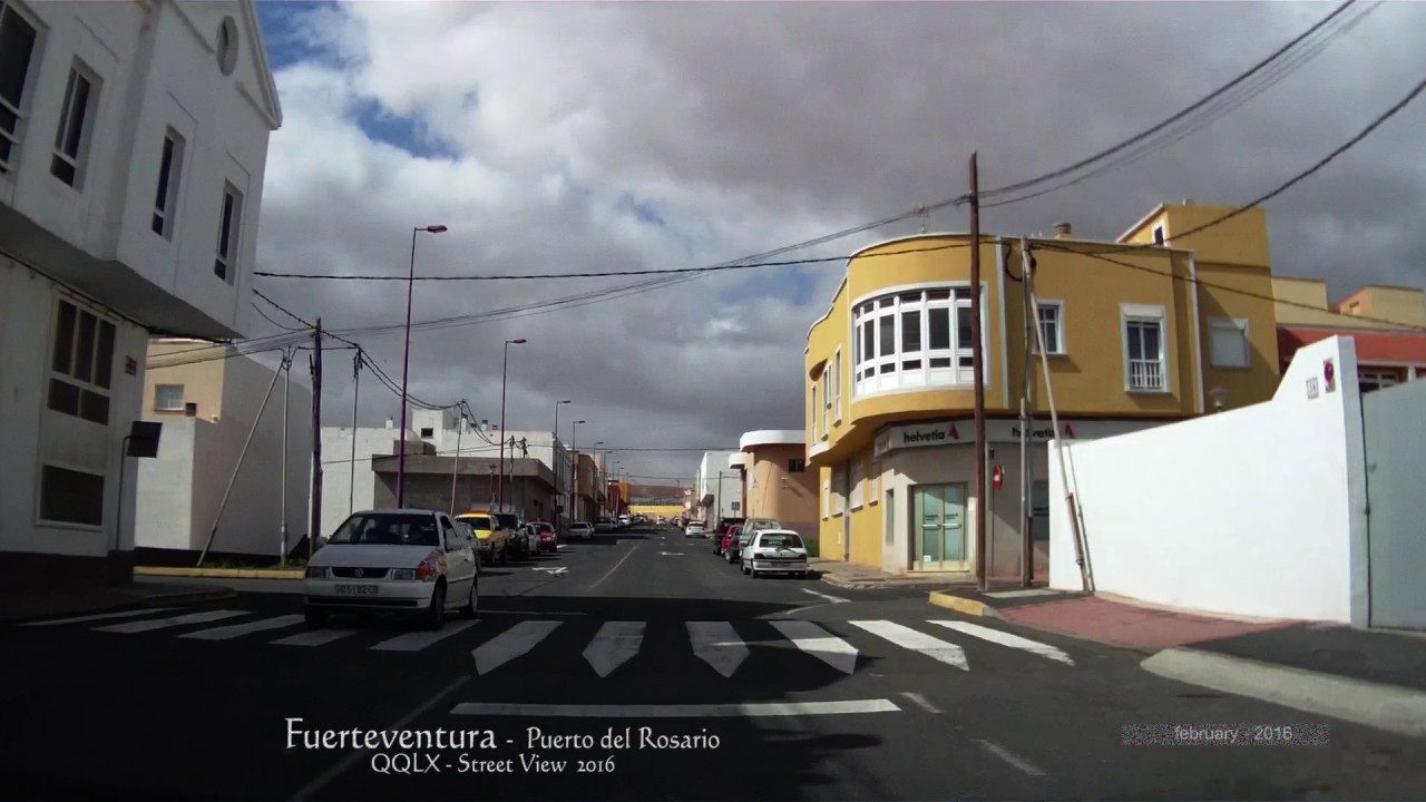 349 Fuerteventura - Puerto del Rosario  - Street View 2016 Driving through SPAIN