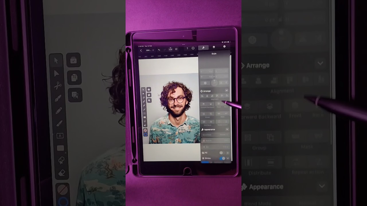 One Click Background Remove From Image In Vectornator #shorts