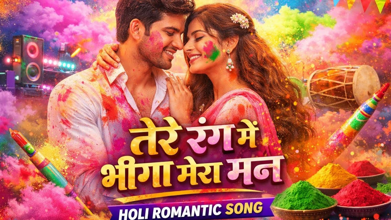 तेरे रंग में भीगा मेरा मन | Romantic Holi Song 2026 | DJ Love Duet | New Hindi Holi Song
