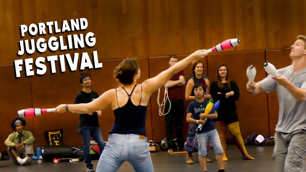 I went to the PORTLAND JUGGLING FESTIVAL!
