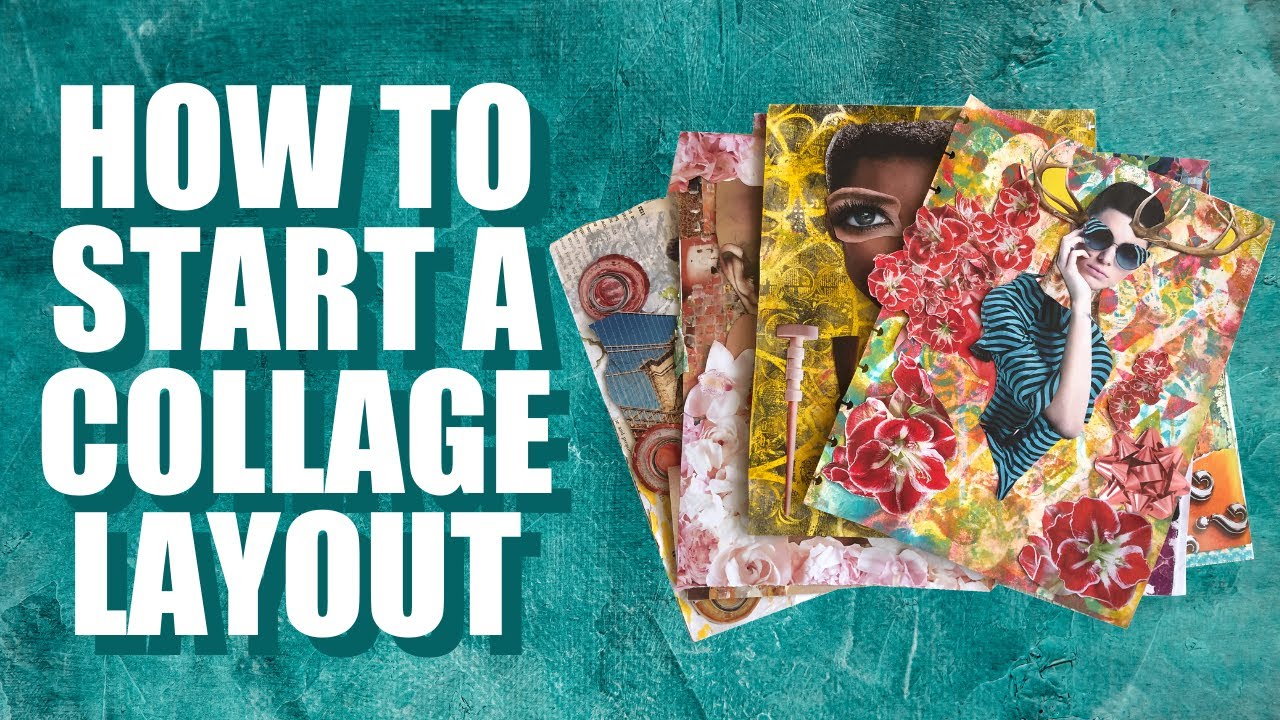 Organizing Magazine Cutout Stash and Starting Collage Layouts