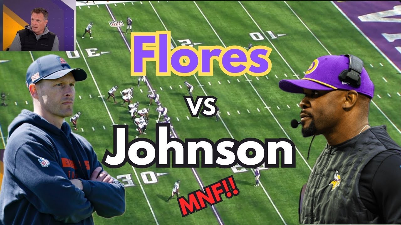 The Vikings/Bears matchup is really about Brian Flores vs. Ben Johnson