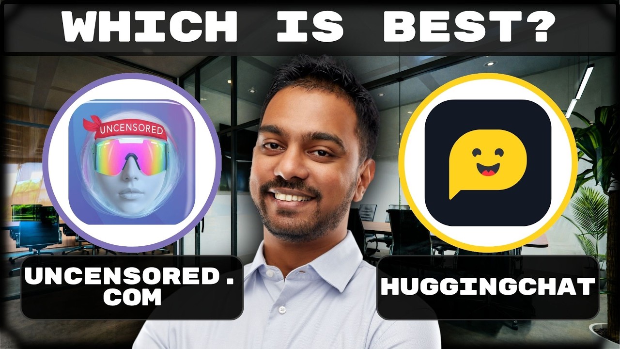 Uncensored.com против HuggingChat | Какая платформа с ИИ для просмотра контента без цензуры лучше...