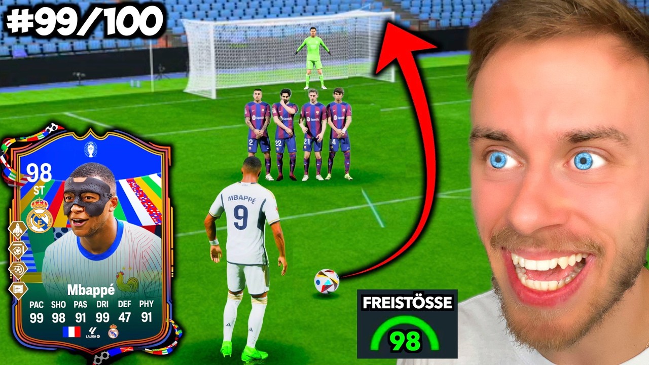 98er Kylian Mbappé - ABER FREISTÖßE bestimmen sein Team! 🎯⚽️