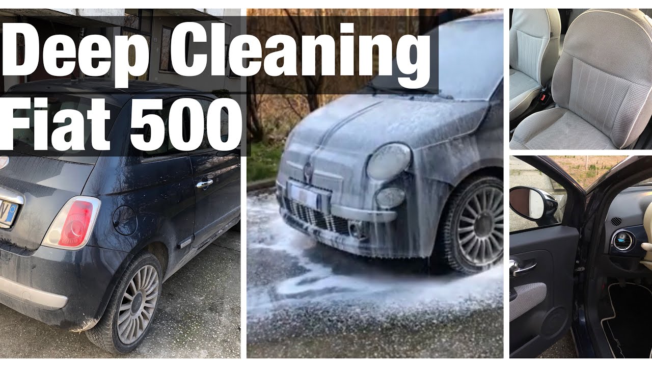 Deep cleaning and first Detail fiat 500 sport 2008