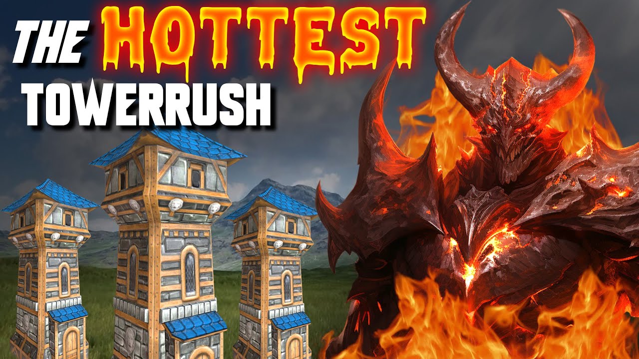 The HOTTEST Tower rush - Solo FIRELORD! - WC3 - Grubby
