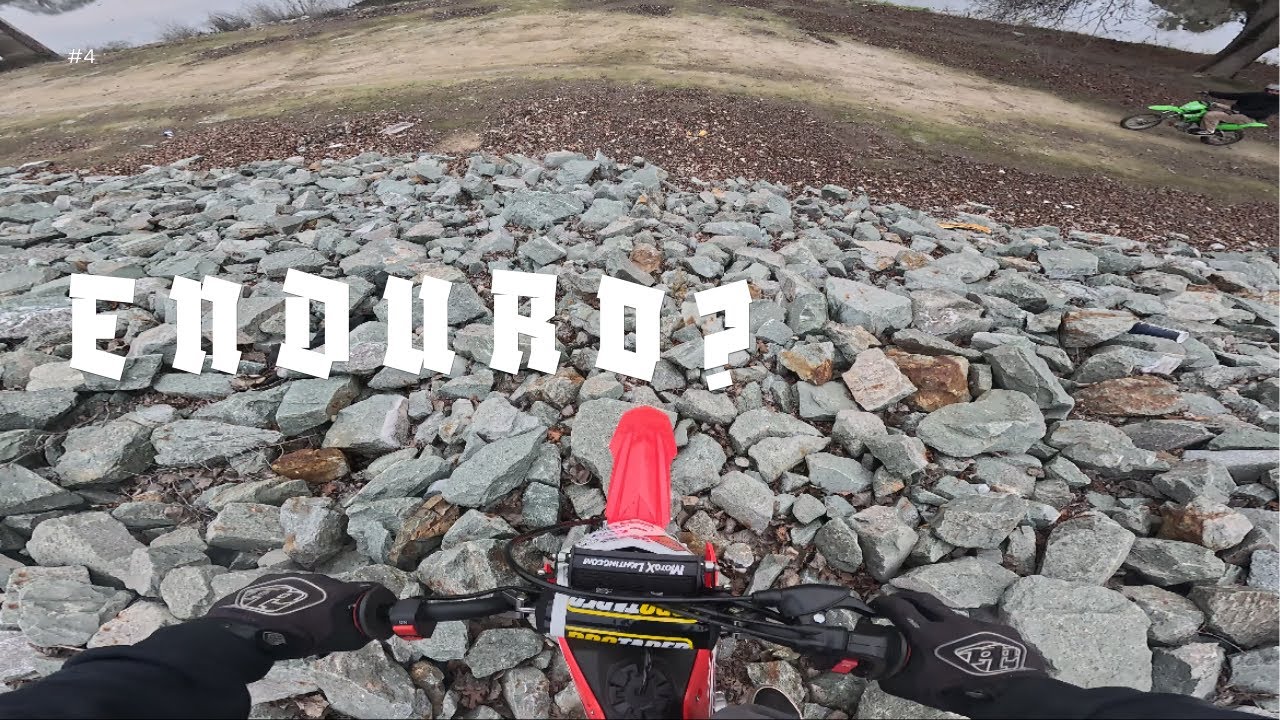 Hard enduro on a 110? (CRASH)