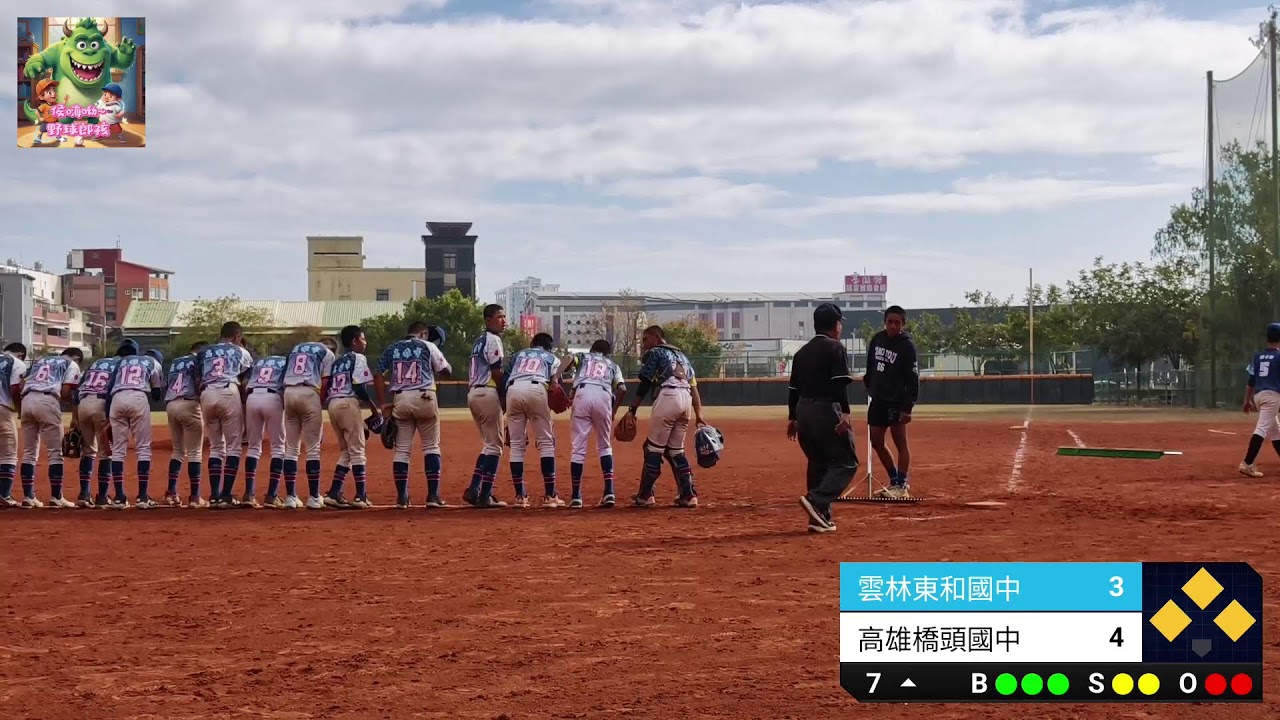2026港都老四川盃全國青少棒錦標賽 雲林東和3：4高雄橋頭