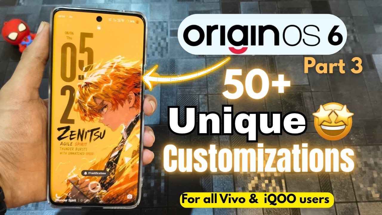 OriginOS 6 Most advanced customizations 🔥| With 4 Amazing Apps