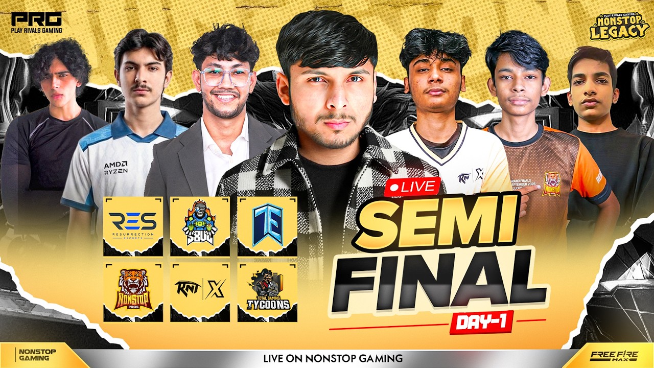 NONSTOP LEGACY CUP SEMI FINAL GRP-A  || NG, TE, S8UL, TGT, RNTX, RES #iqoo15r #nonstopgaming