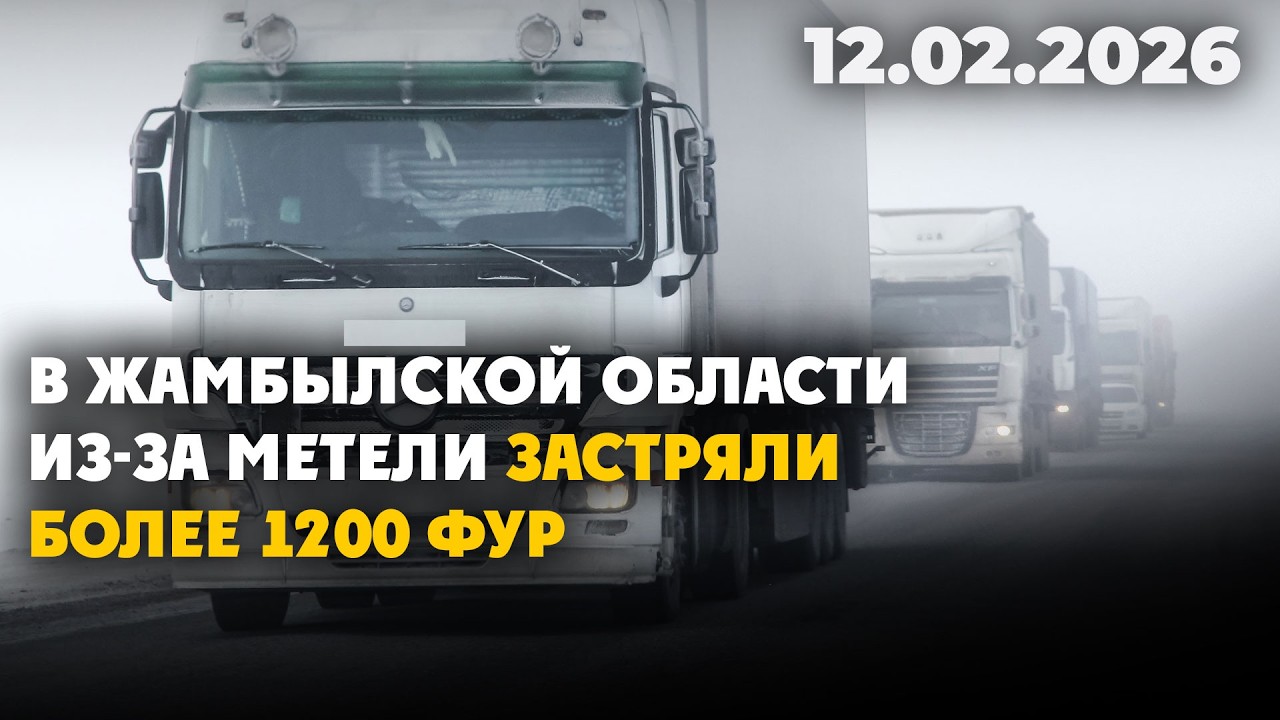 В Жамбылской области из-за метели застряли более 1200 фур | 12.02.2026
