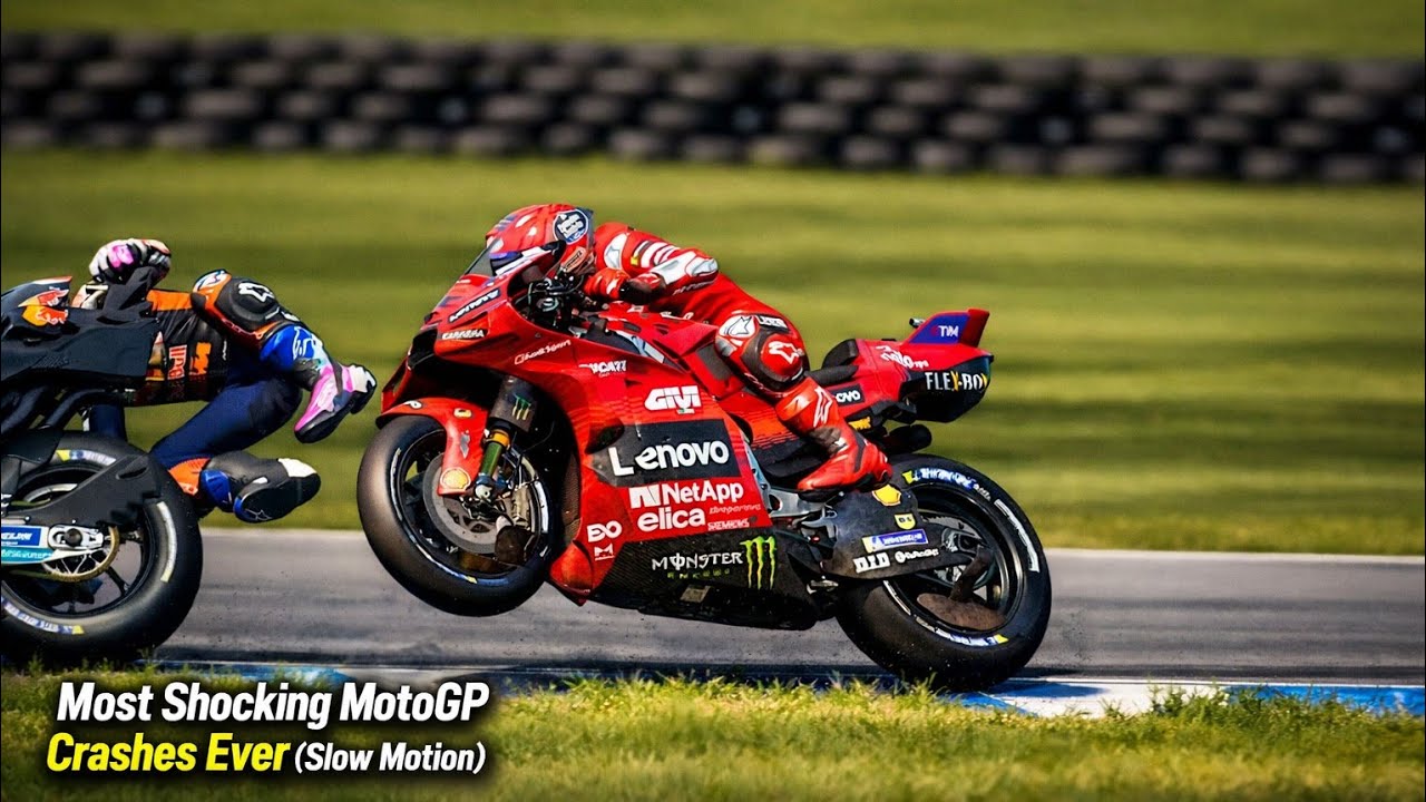Most Shocking MotoGP Crashes Ever (Slow Motion)