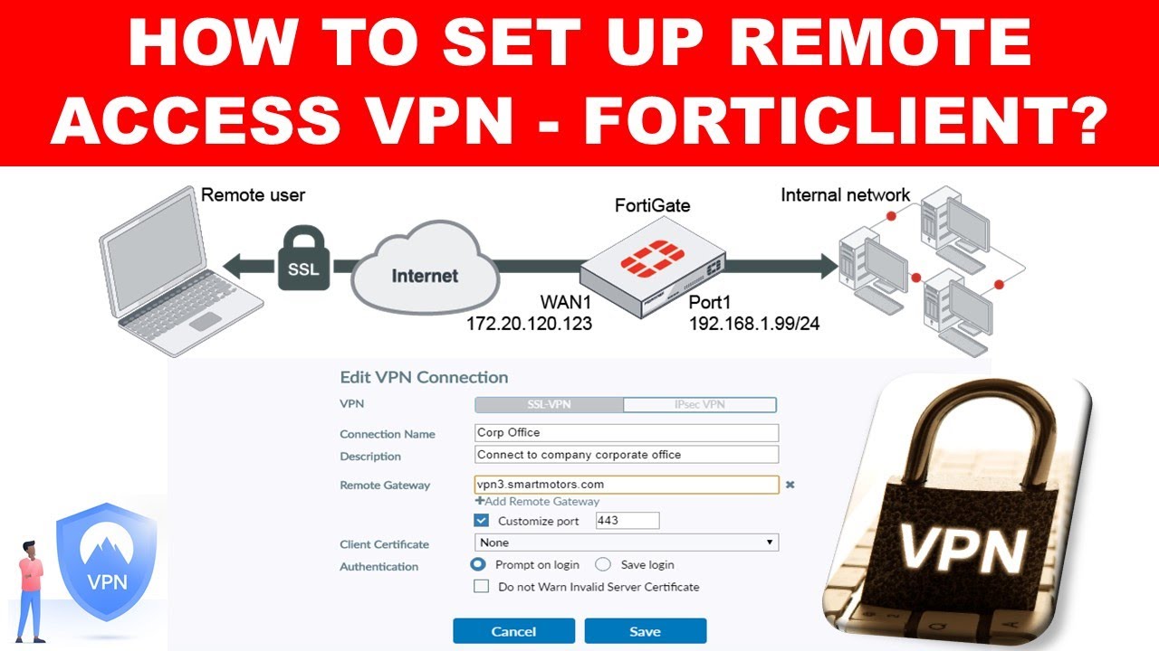 HOW TO SET UP REMOTE ACCESS VPN - FORTICLIENT? | Configurando VPN para Acceso Remoto | Fortinet