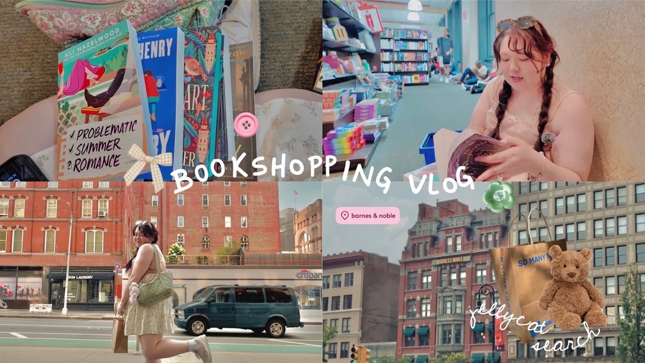 come bookshopping with me 🧸📚 cozy barnes & noble + fall jellycat hunt