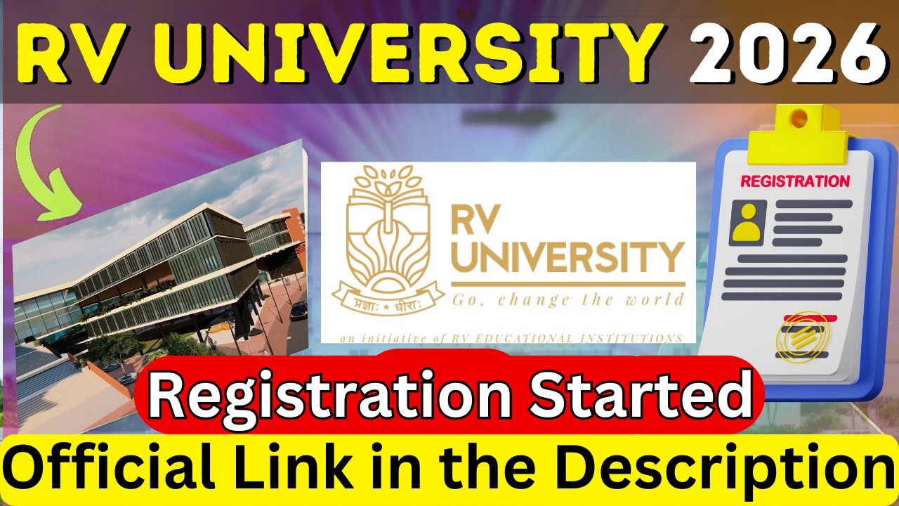 RV University 2026 Registration (Started) 🔥- RV University Admission Process 2026 | RVU Campus Tour