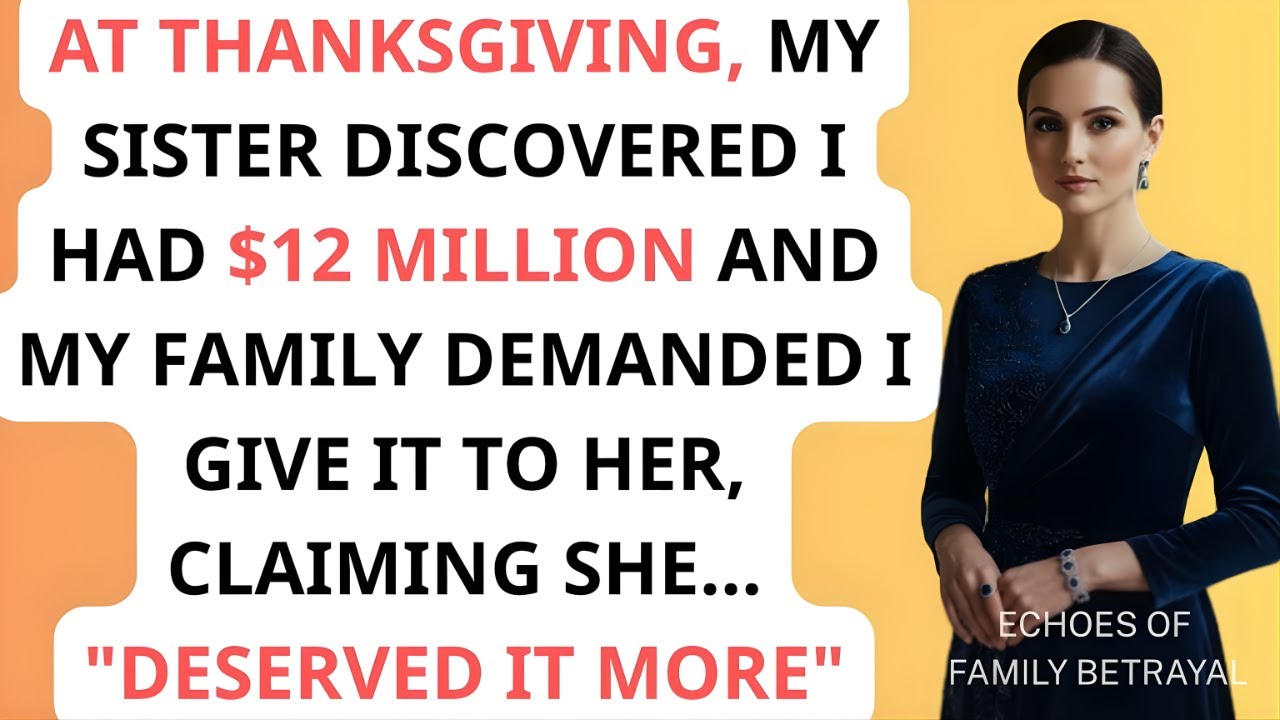 At Thanksgiving, My Sister Discovered I Had $12 Million And My Family Demanded I...