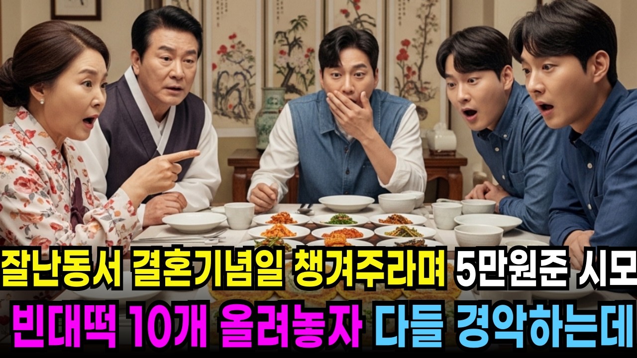 잘난 동서 결혼기념일 챙겨주라며 5만원을 준 시어머니, 빈대떡 10개 올려놓자 다들 경악하는데.. ㅣ노후사연ㅣ감동사연ㅣ사연라디오ㅣ오디오북ㅣ인생사연ㅣ