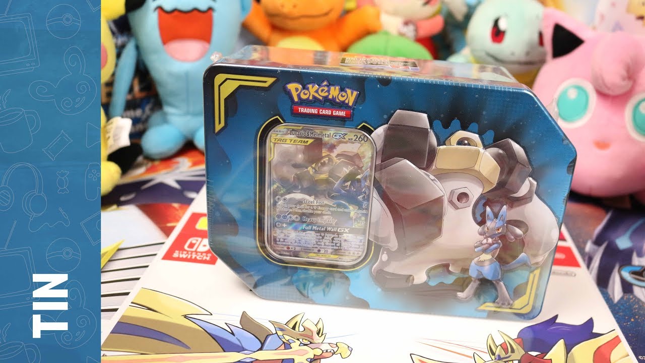 Opening A Pokémon POWER PARTNERSHIP Tin: Melmetal + Lucario!