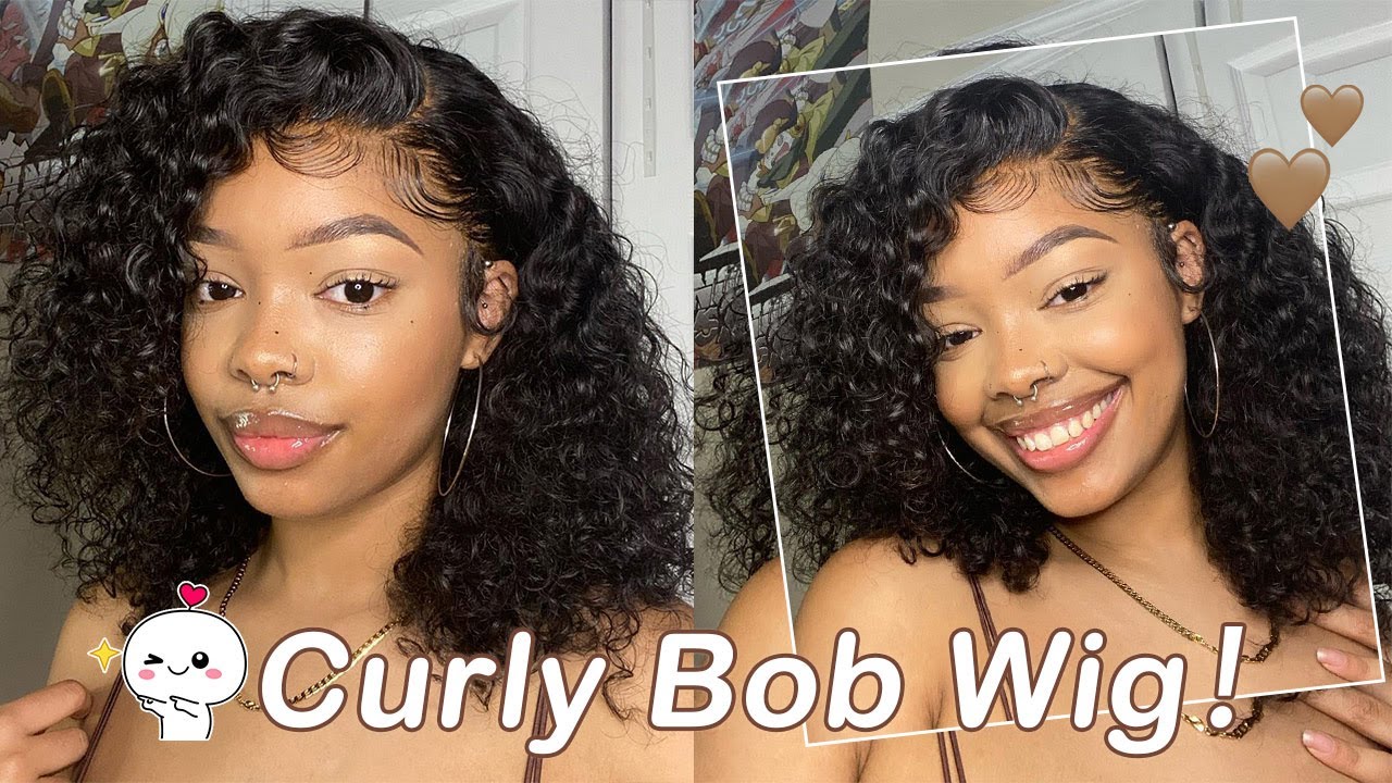 360 Short Curly Bob Wig Installation!😍 Cheap Price And Easy Slay Done