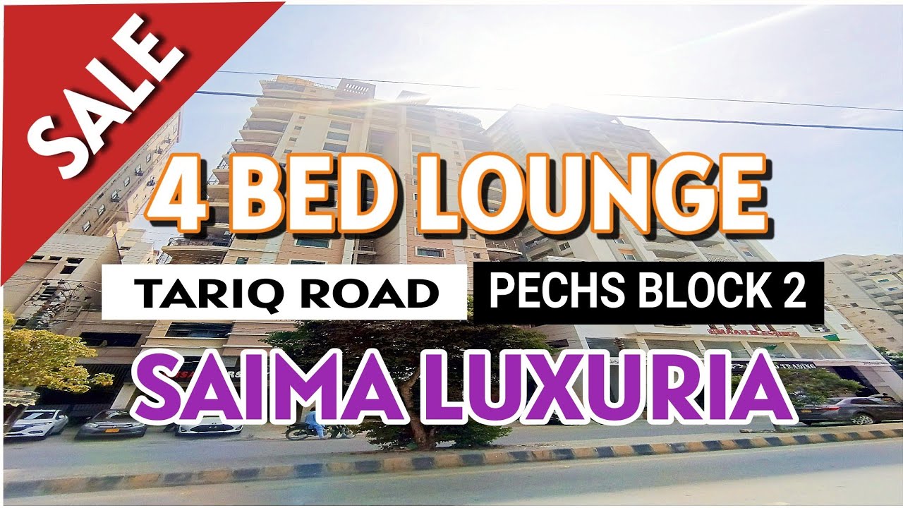 Apartment for sale | 4 Bed Lounge | 1800 SQFT | PECHS Block 2 | Tariq Road | Karachi Real Estate 🏡