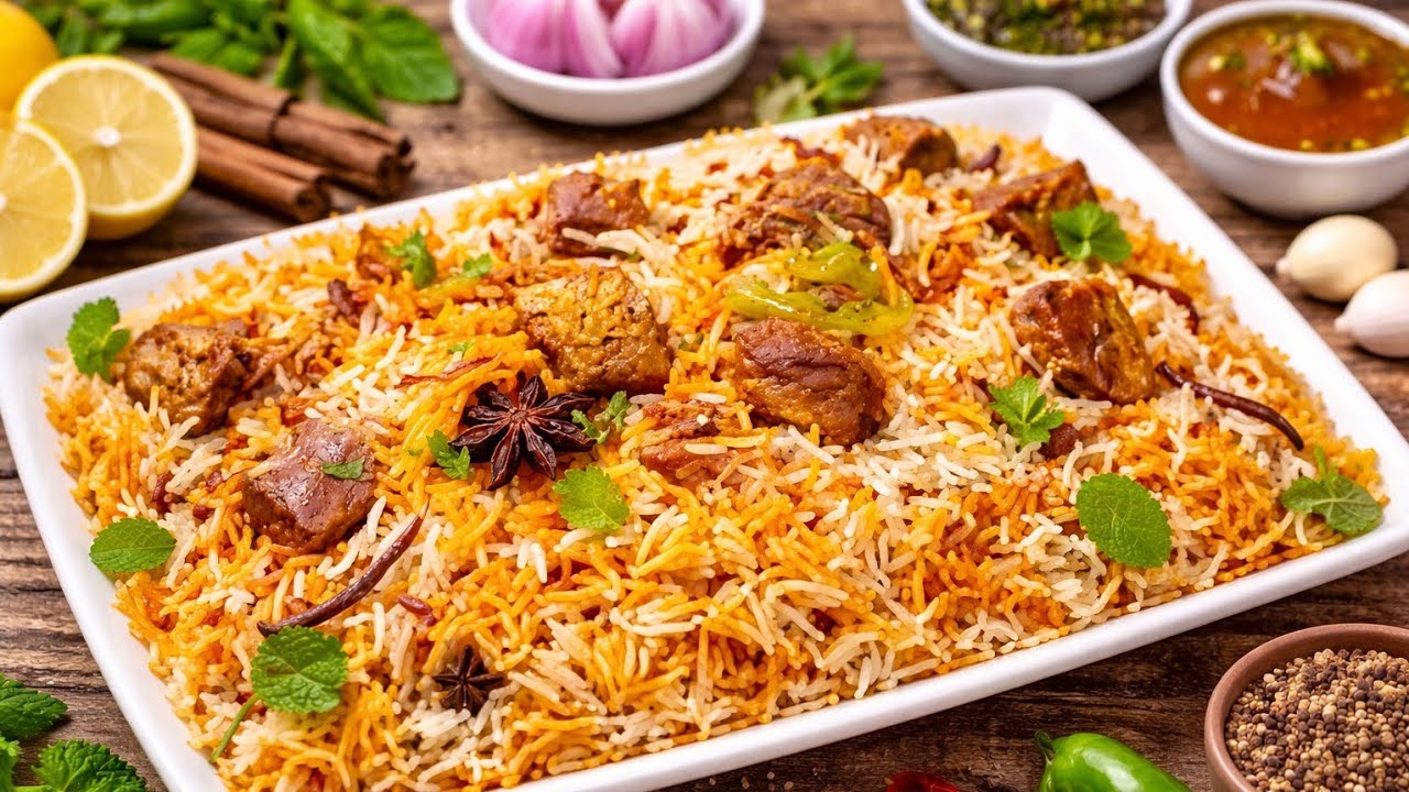 Muradabadi Beef Biryani Recipe |Ramadan special Khushbodar Asaan Biryani Recipe 
