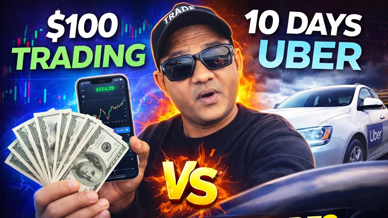 $100 Trading vs 10 Days Uber | Which Makes More Money? Real Experiment