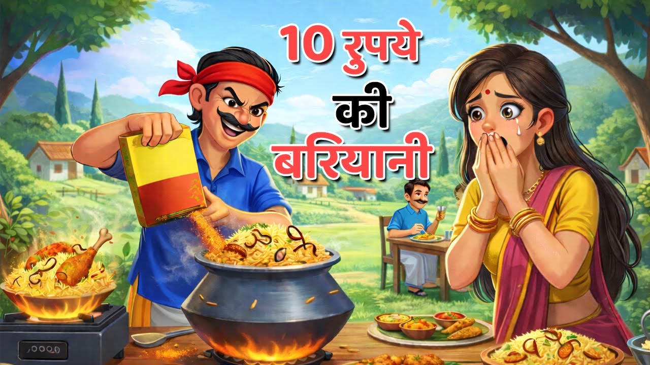 10 RUPEY KI BIRYANI I GAREEB KI BIRYANI I HINDI KAHANI I MORAL STORIES I ENGLISH STORIES