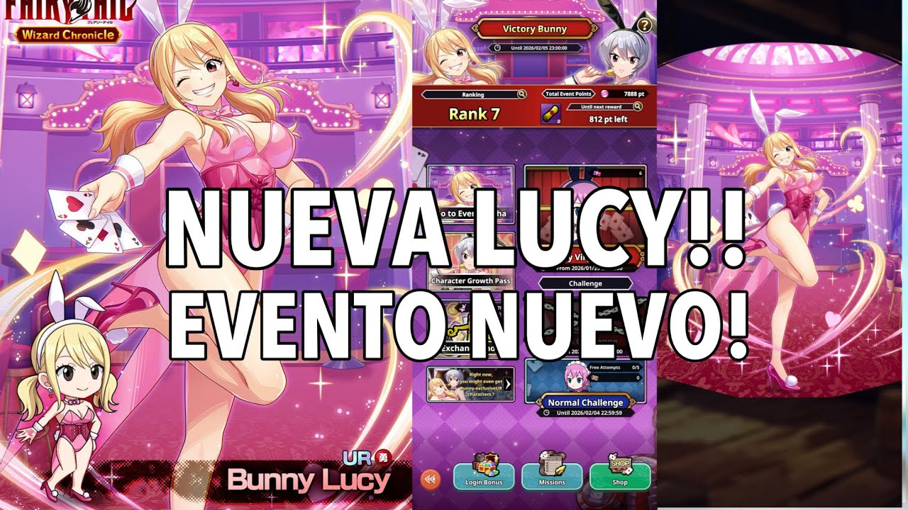 NUEVA LUCY Y EVENTO NUEVO / FAIRY TAIL WIZARD CHRONICLE