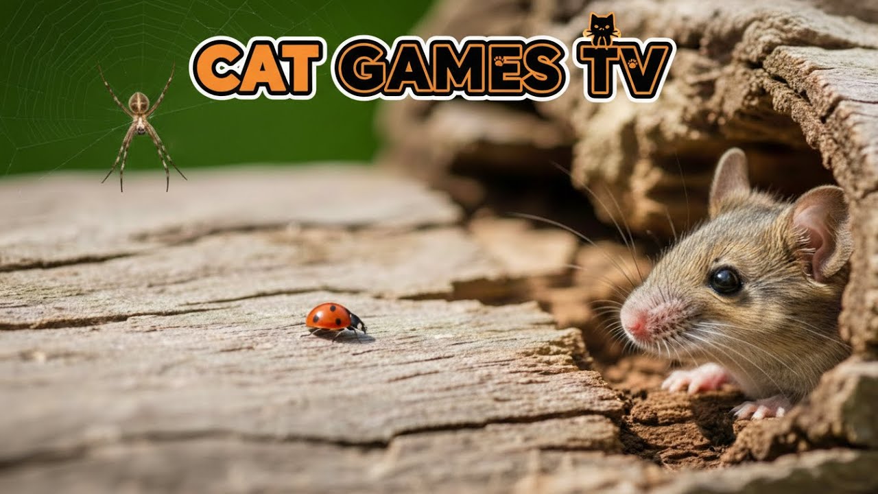 CAT GAMES | Cat TV: Real Mice & Natural Animal Movement | High Stimulation for Cats | 4K HDR
