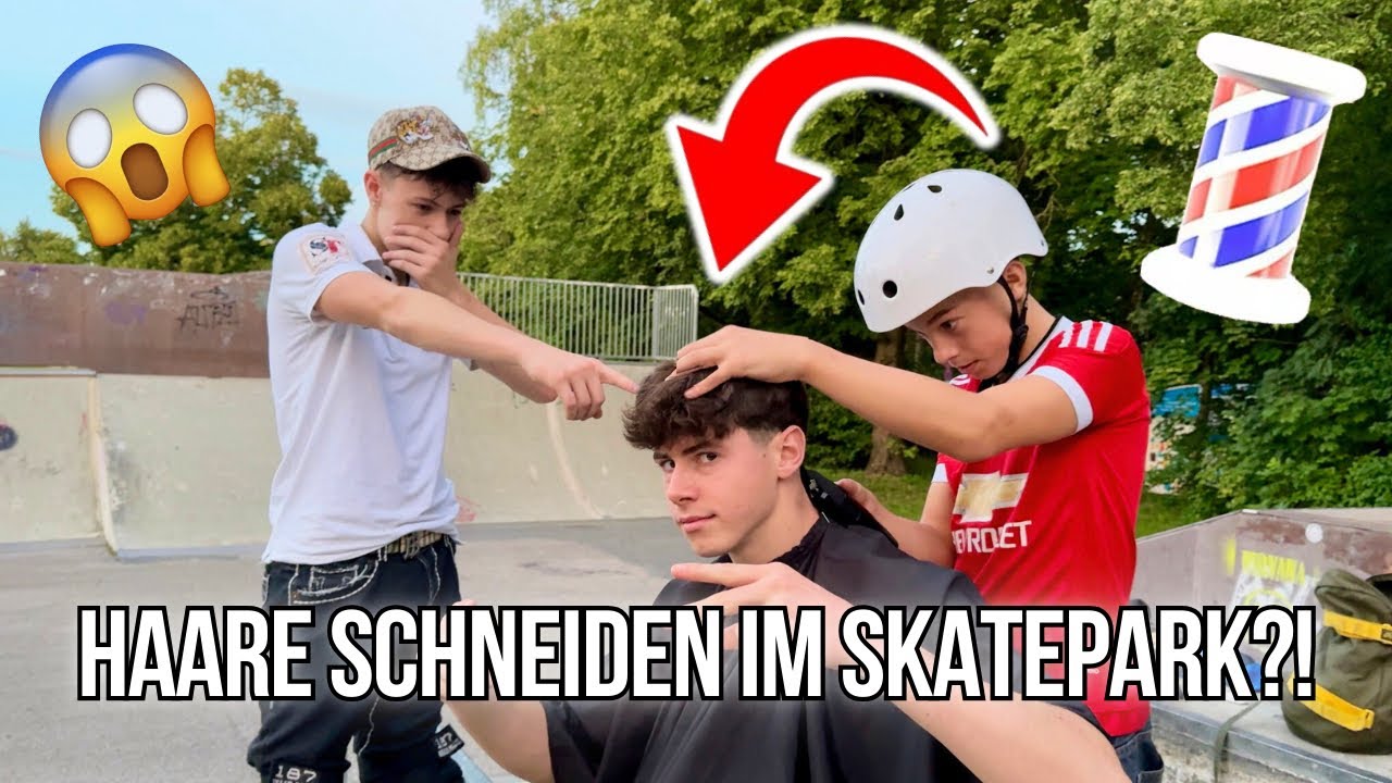 ✂️Haare Schneiden im Skatepark&hellip; GEHT SCHIEF?!😂| Scooter Vlog