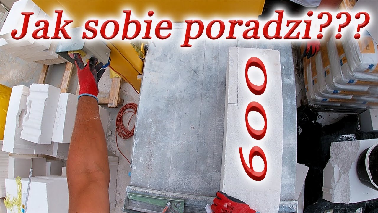 Murowanie Ytong 24 gęstość 600 - Jak piła radzi sobie z twardszym materiałem? Montaż nadproża Ytong