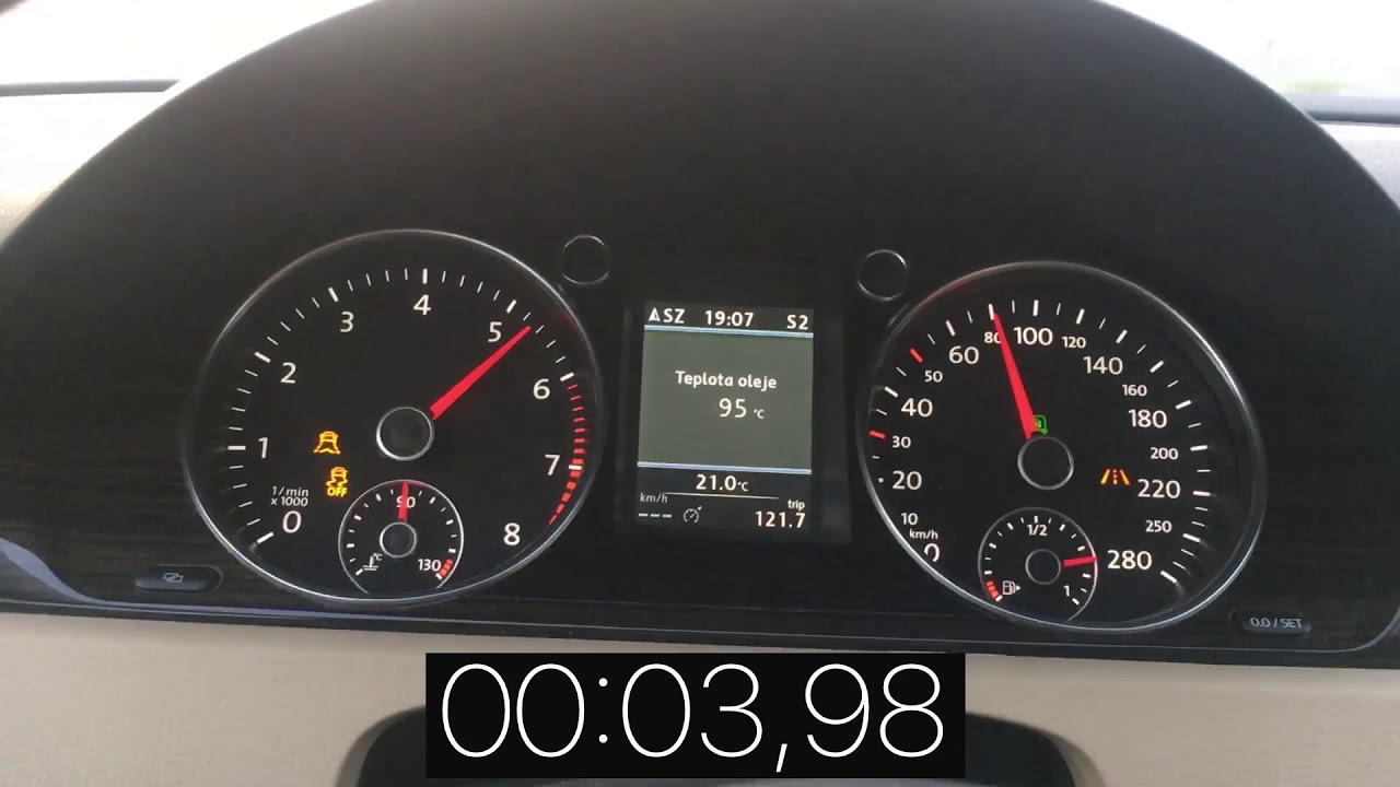 VW CC 3.6 V6 2012 Launch-control 0-100