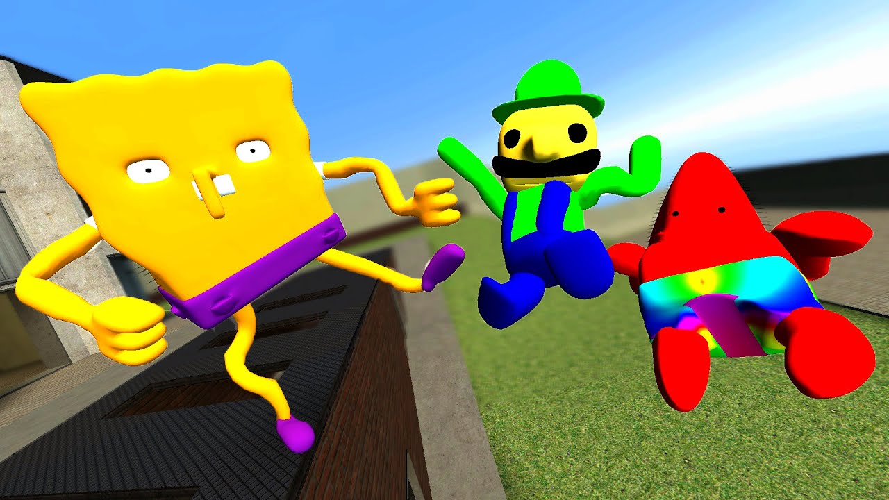 ALL SPARTAN KICKING SPONGEBOB VS PATRICK STAR JUMPSCARES 3D SANIC CLONES MEMES in Garry's Mod !