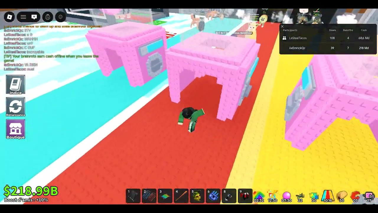 Admin Abuse de steal a brainrot ( 29 Nov )