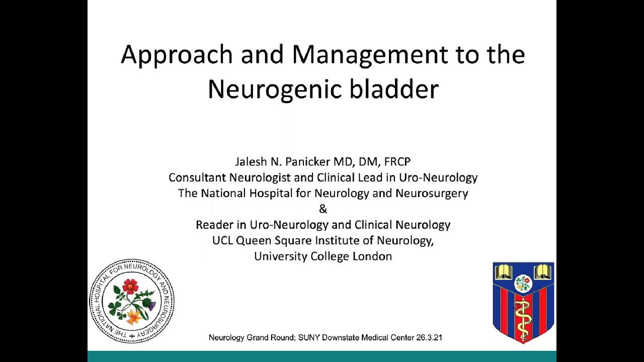 Jalesh Panicker, MD. Approach and management of bladder problems in the neurological patient.