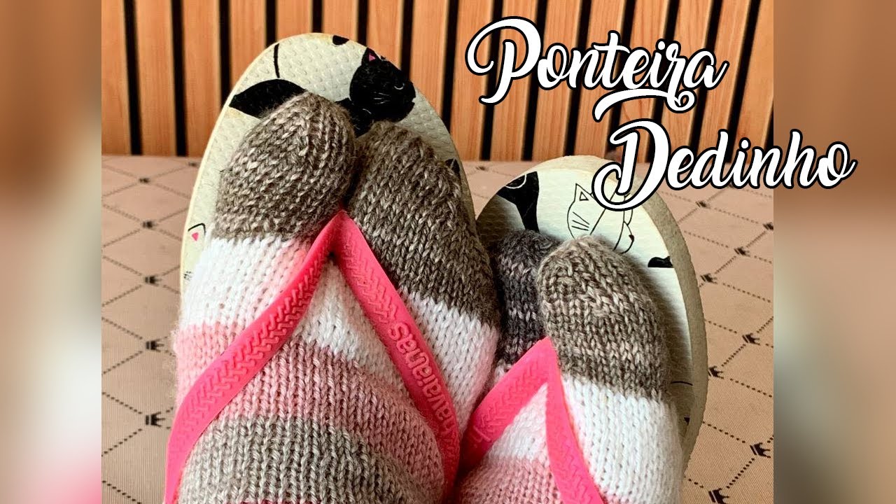Ponteira de Dedinho para meias em tricô