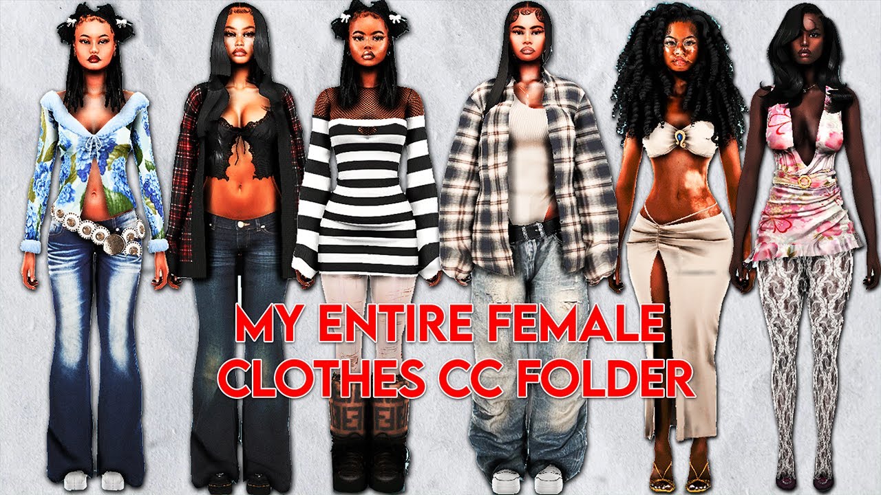💕1+ GB, MY ENTIRE FEMALE CLOTHING CC FOLDER *DELETING SOON!!* (KIDS, TODDLERS) | CAS & BUILD MODE