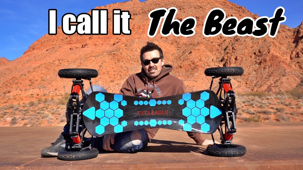 The ULTIMATE Off Road Long Board | X4S Electric Longboard from Cycleagle | Off Road Longboard |