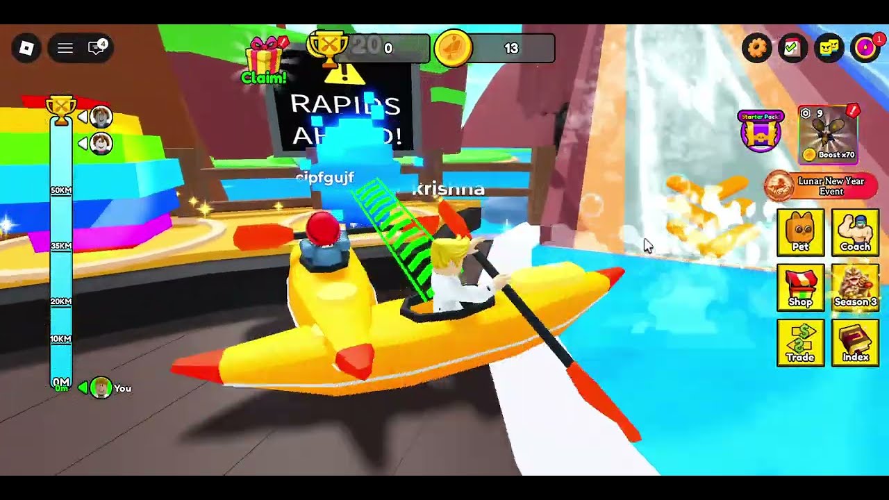 kayak and surf gameplay