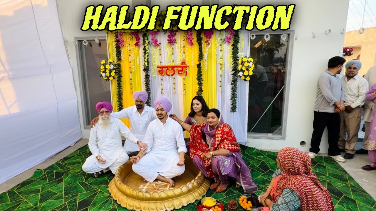 ਹਲਦੀ X HOLI 😍 ਘਰ ਦਿਆ NE KADIYA ਗਾਲਾਂ 😂INDERAMGHARIA 