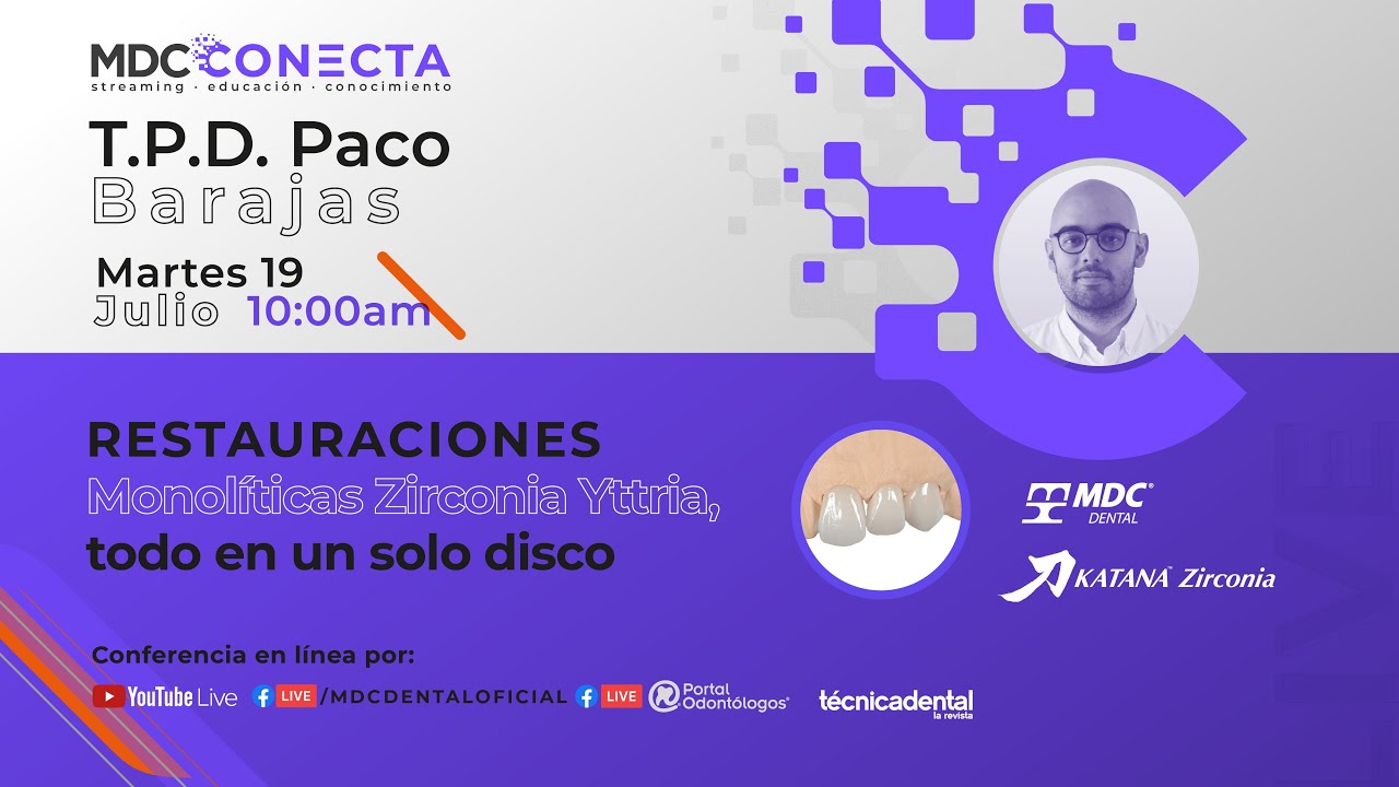 Conferencia en línea: Restauraciones Monolíticas Zirconia Yttria, todo en un solo disco