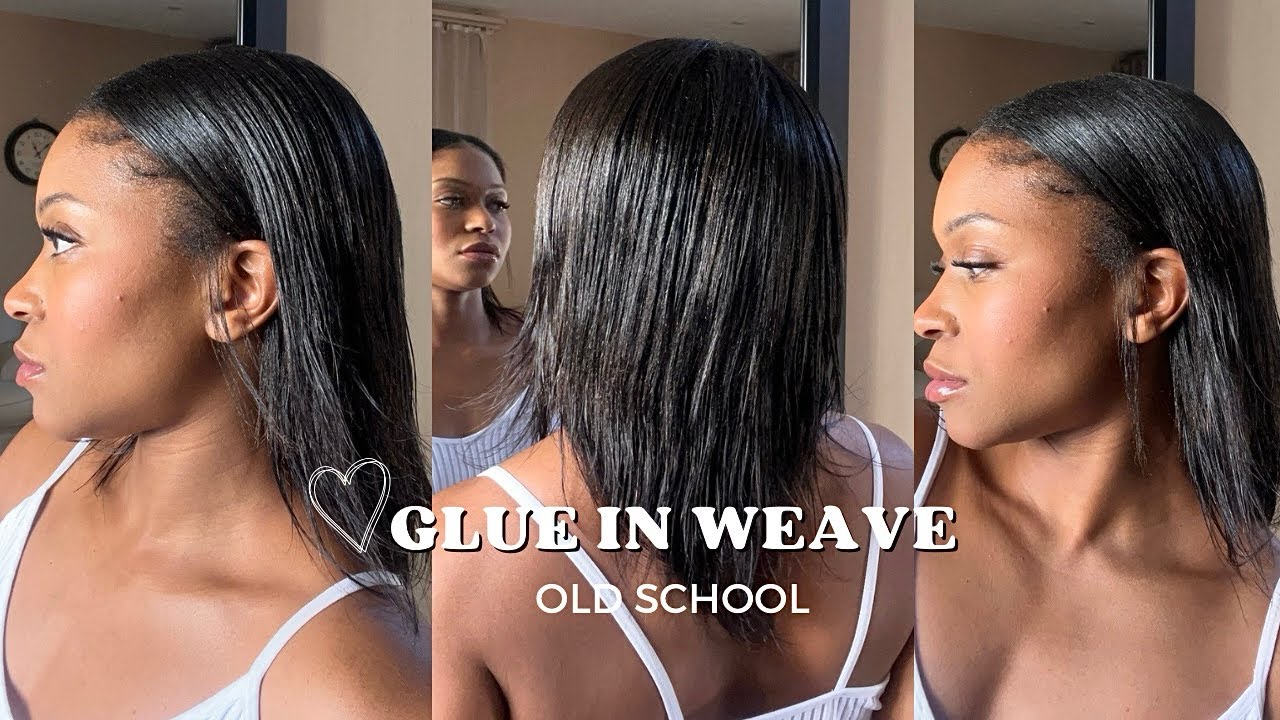 Old School Glue In Weave | Quick Weave #hairstyle #hairtutorial #hair #quickweave