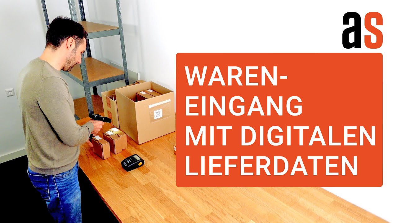 Wareneingang mit digitalen Lieferdaten (Deutsch)