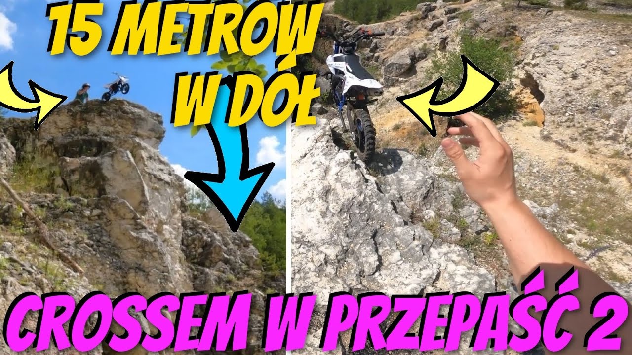 Zrzuciliśmy Mini Crossa z 15 metrów prosto na WIELKI GŁAZ / Jeszcze ja bym spadł ! PRZEPAŚĆ 2