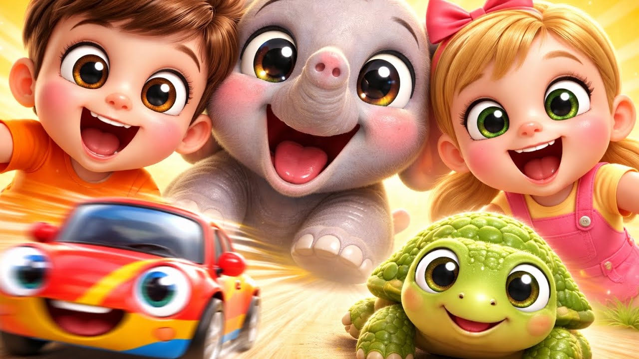 Fast and Slow Song 🎵 | Opposites for Toddlers & Preschool